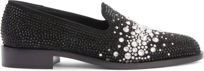 Giuseppe Zanotti Matildha crystal-embellished loafers Black