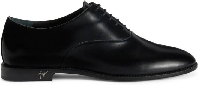 Giuseppe Zanotti Melithon leather Oxford shoes Black