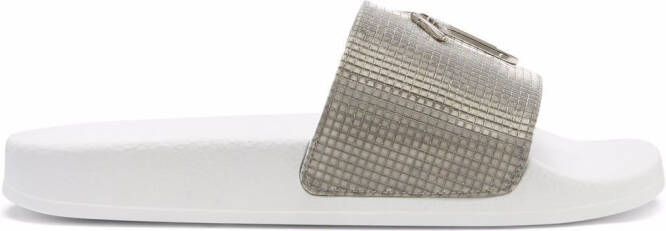 Giuseppe Zanotti Brett slides Silver