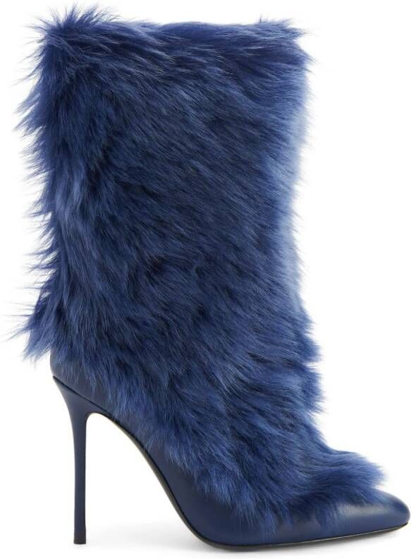 Giuseppe Zanotti 105mm Micole boots Blue