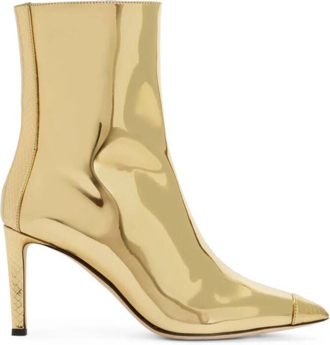Giuseppe Zanotti 85mm Mirea boots Gold