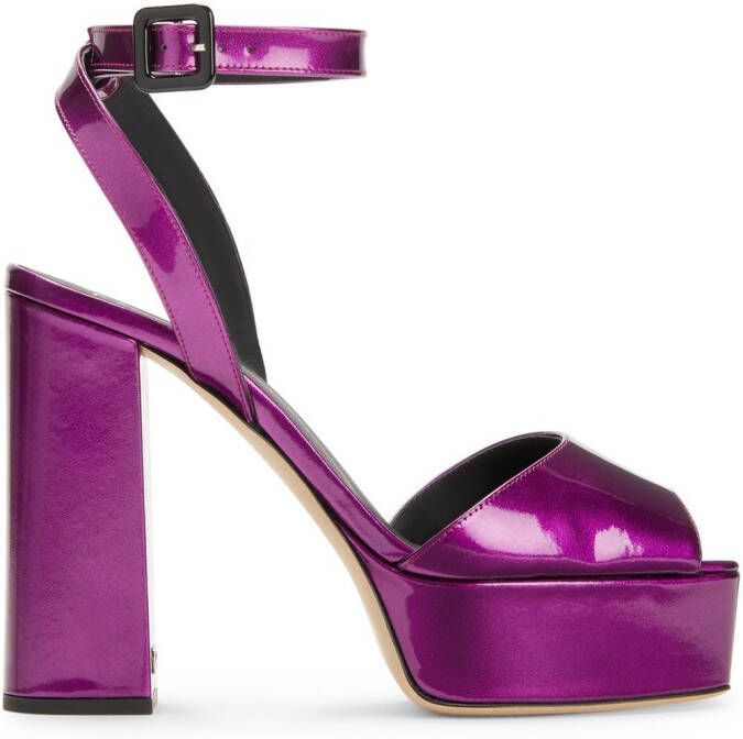 Giuseppe Zanotti New Betty 120mm platform sandals Purple
