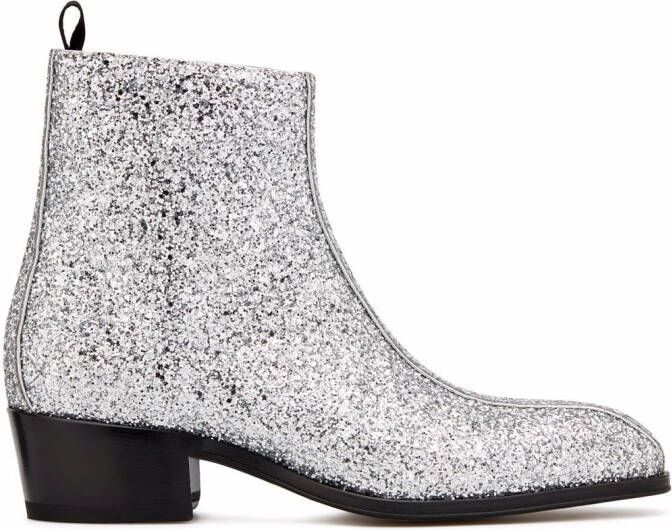 Giuseppe Zanotti New York glitter ankle boots Metallic