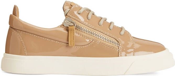 Giuseppe Zanotti Nicki patent leather sneakers Neutrals