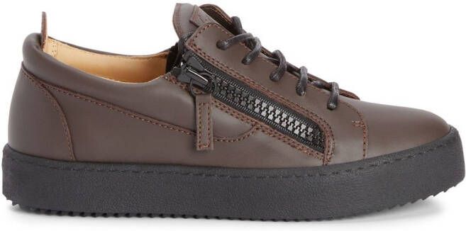 Giuseppe Zanotti Nicki zip-detail sneakers Brown