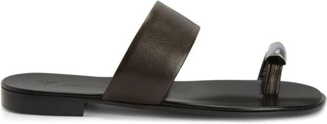 Giuseppe Zanotti Norbert leather sandals Black