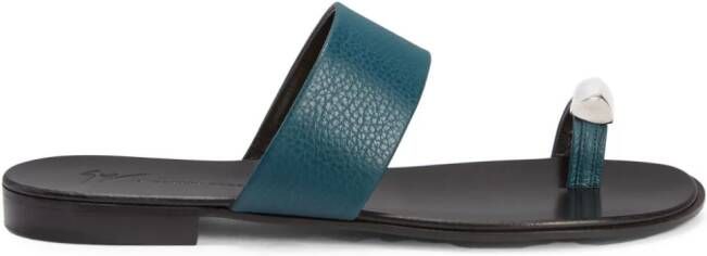 Giuseppe Zanotti Norbert leather sandals Blue