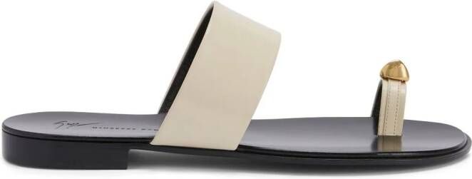 Giuseppe Zanotti Norbert strap-detail leather sandals White