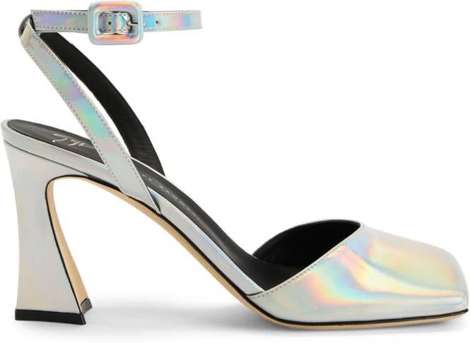 Giuseppe Zanotti 85mm Olivhe pumps Silver