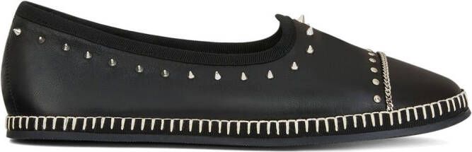 Giuseppe Zanotti Otium studded leather loafers Black