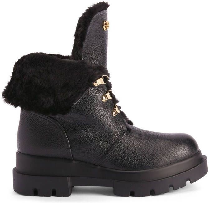 Giuseppe Zanotti Phillis combat boots Black