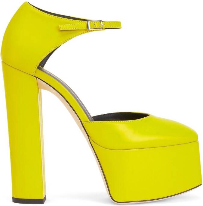 Giuseppe Zanotti 150mm Bebe platform pumps Yellow