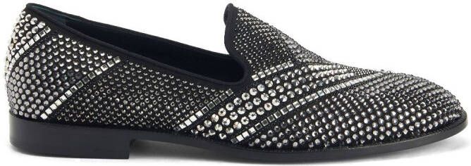 Giuseppe Zanotti Raimond crystal-embellished loafers Black