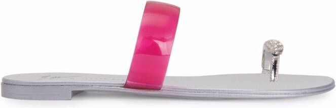 Giuseppe Zanotti Ring Plexi sandals Pink