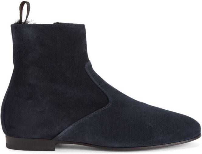 Giuseppe Zanotti Ron almond-toe boots Blue