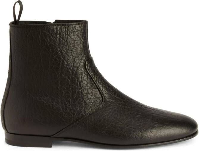 Giuseppe Zanotti Ron leather ankle boots Black