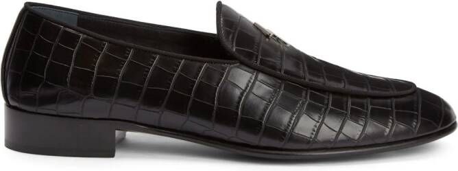 Giuseppe Zanotti Rudolph leather loafers Black