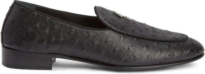 Giuseppe Zanotti Rudolph leather loafers Black