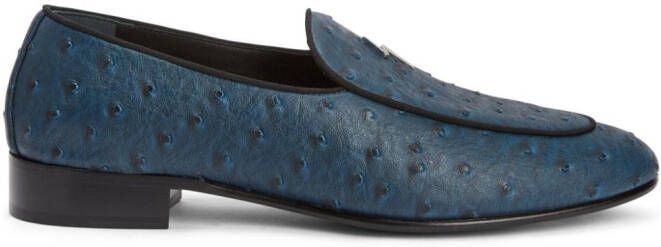 Giuseppe Zanotti Rudolph leather loafers Blue