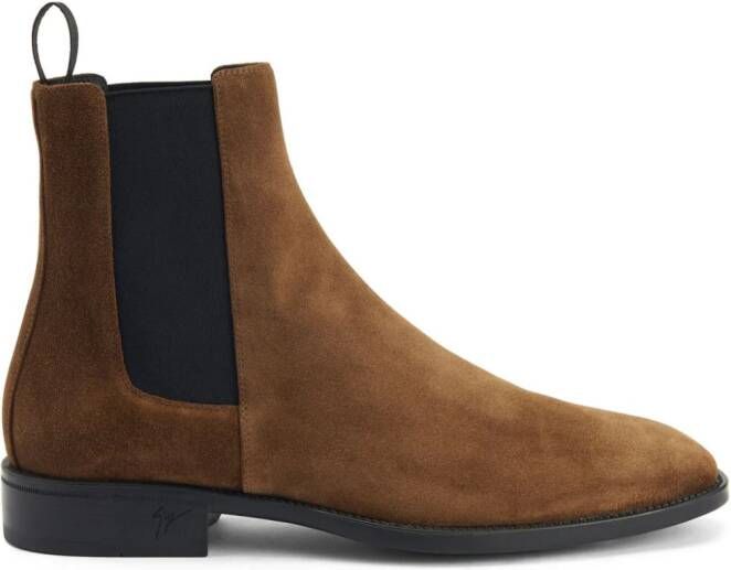 Giuseppe Zanotti Ryim almond-toe boots Brown
