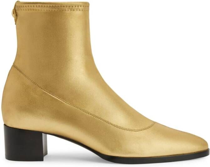 Giuseppe Zanotti 45mm Sallie ankle boots Gold