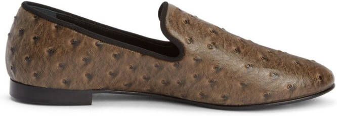 Giuseppe Zanotti Seymour leather loafers Brown