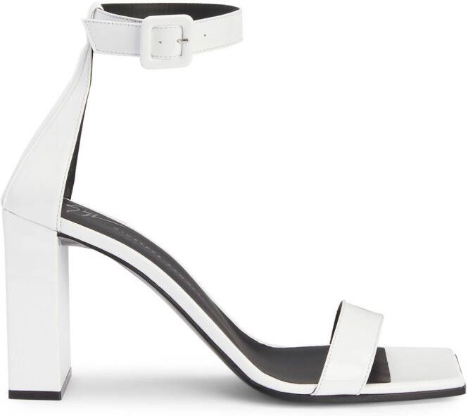 Giuseppe Zanotti Shangay 85mm heeled sandals White