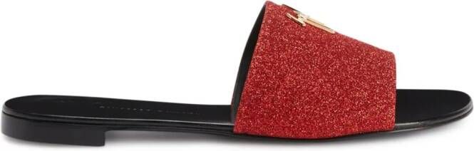 Giuseppe Zanotti Shirley glitter sandals Red