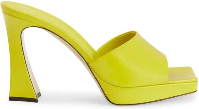 Giuseppe Zanotti 100mm Solhene sandals Yellow