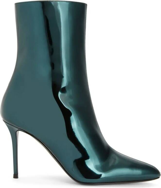 Giuseppe Zanotti stiletto heel ankle boots Green