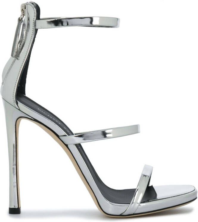 Giuseppe Zanotti 120mm Harmony sandals Silver