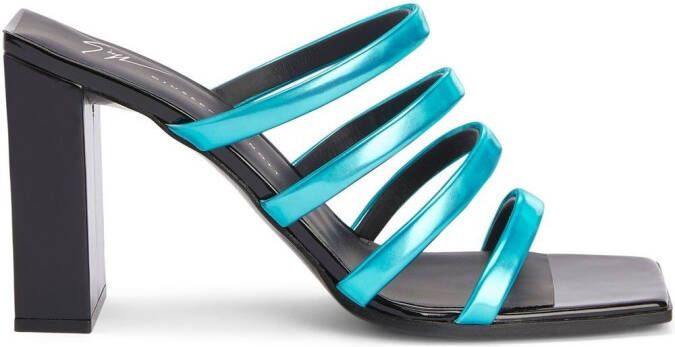 Giuseppe Zanotti 85mm Shangay mules Blue