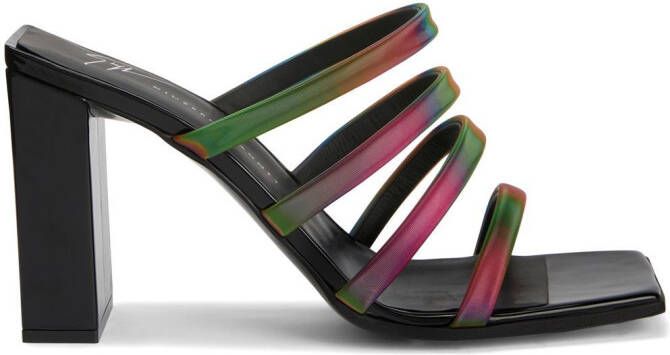 Giuseppe Zanotti 85mm Shangay mules Multicolour