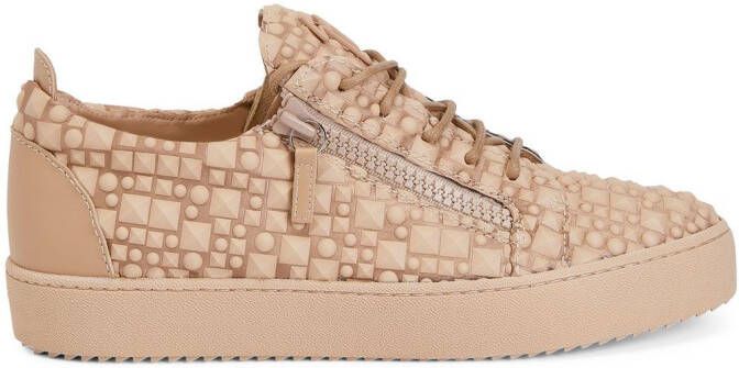 Giuseppe Zanotti studded low-top sneakers Brown