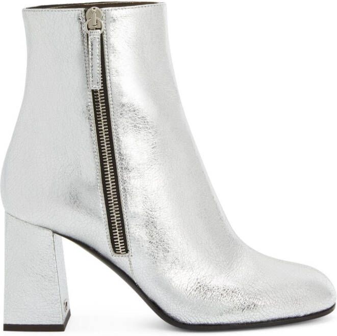 Giuseppe Zanotti 80mm Sveva ankle boots Silver