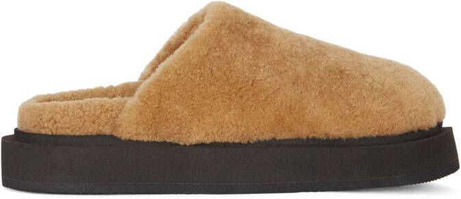 Giuseppe Zanotti Swanilda round-toe mules Brown