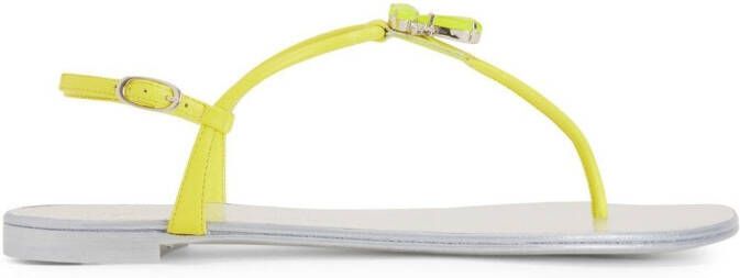 Giuseppe Zanotti Sybella T-bar sandals Green