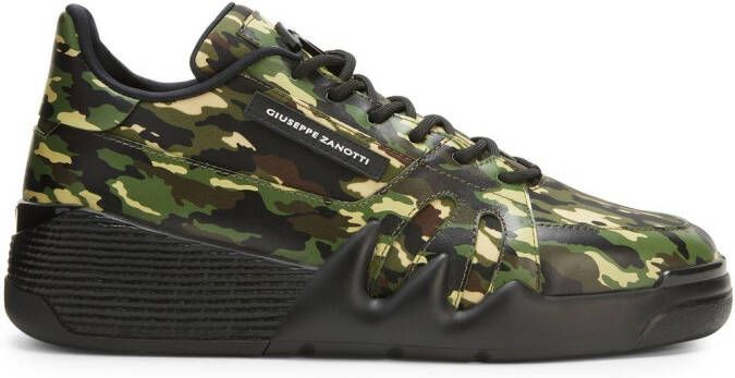 Giuseppe Zanotti Talon camouflage low-top sneakers Green