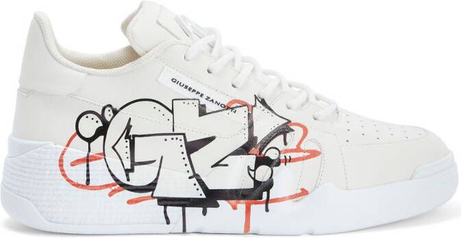 Giuseppe Zanotti Talon graphic-print sneakers White