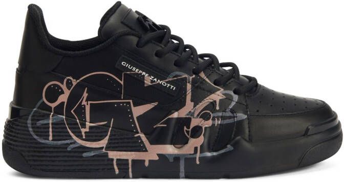 Giuseppe Zanotti Talon graphic-print sneakers Black