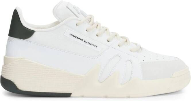 Giuseppe Zanotti Talon logo-patch leather sneakers White