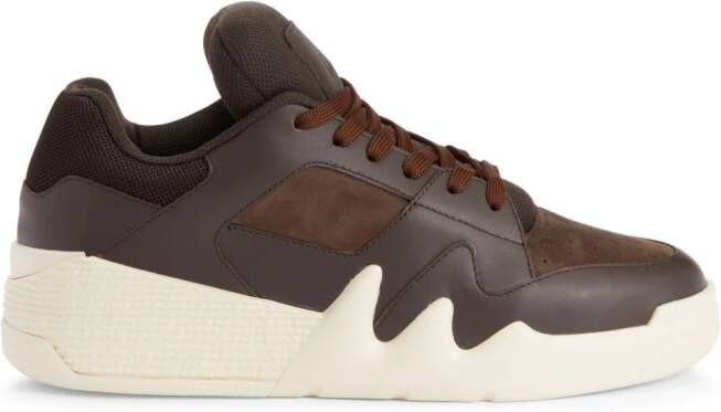 Giuseppe Zanotti Talon low-top leather sneakers Brown