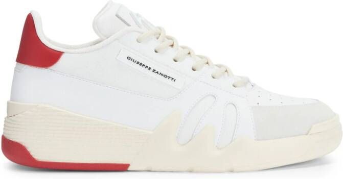 Giuseppe Zanotti Talon panelled leather sneakers White