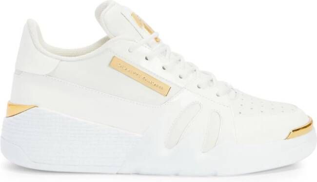 Giuseppe Zanotti Talon panelled leather sneakers White