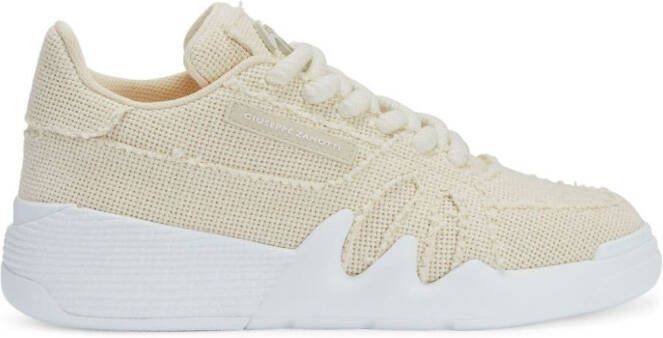 Giuseppe Zanotti Talon woven-effect sneakers Neutrals