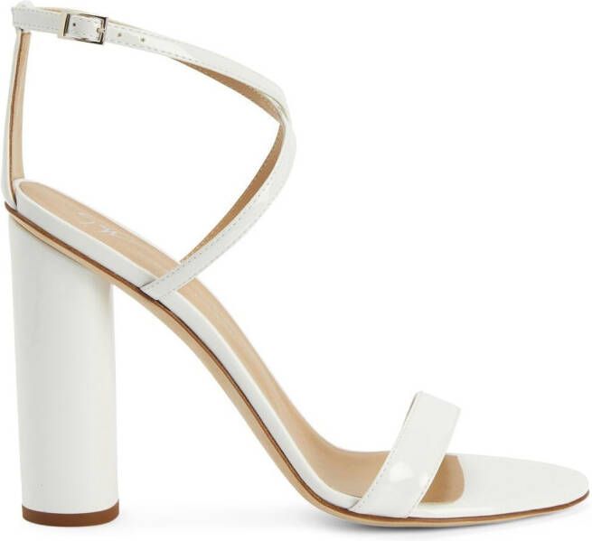 Giuseppe Zanotti 110mm Tara block-heel sandals White