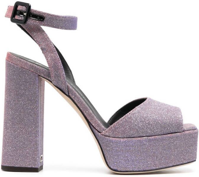 Giuseppe Zanotti Tarifa open-toe 130mm heel sandals Pink