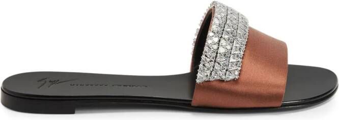 Giuseppe Zanotti Tesy rhinestone-embellished sandals Brown