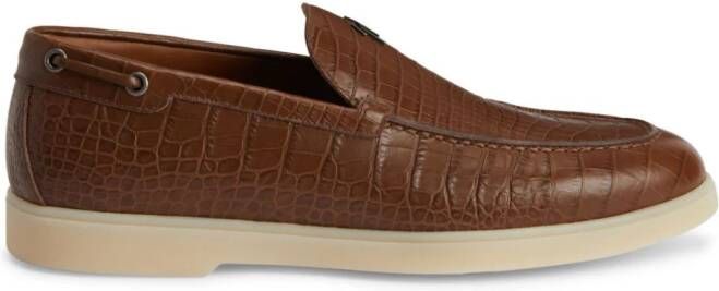 Giuseppe Zanotti The Maui leather loafers Brown