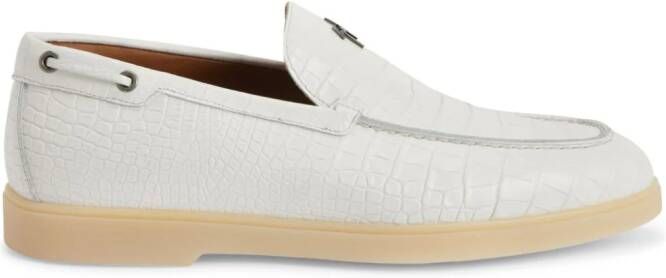Giuseppe Zanotti The Maui leather loafers White
